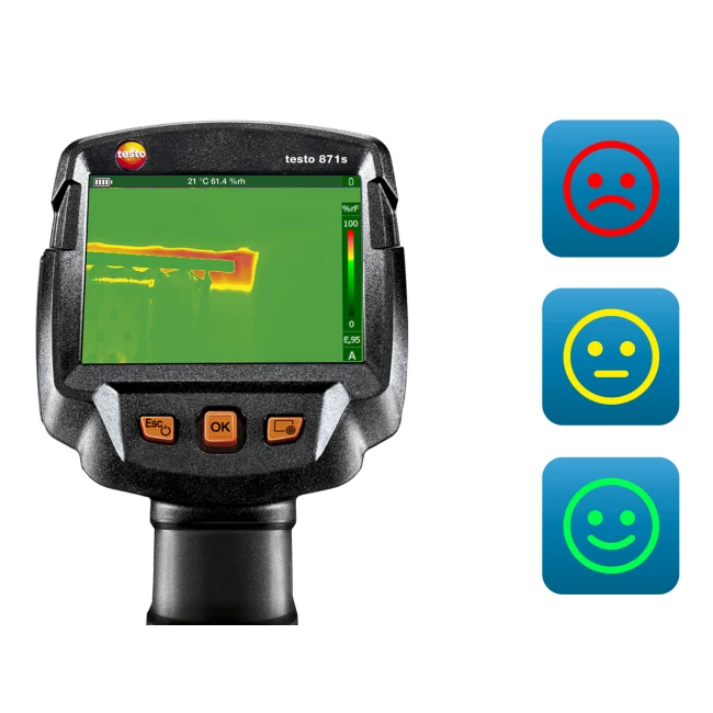 Kit Testo 871s diagnosi edilizia - Termocamera testo 871s con sonda Bluetooth testo 605i