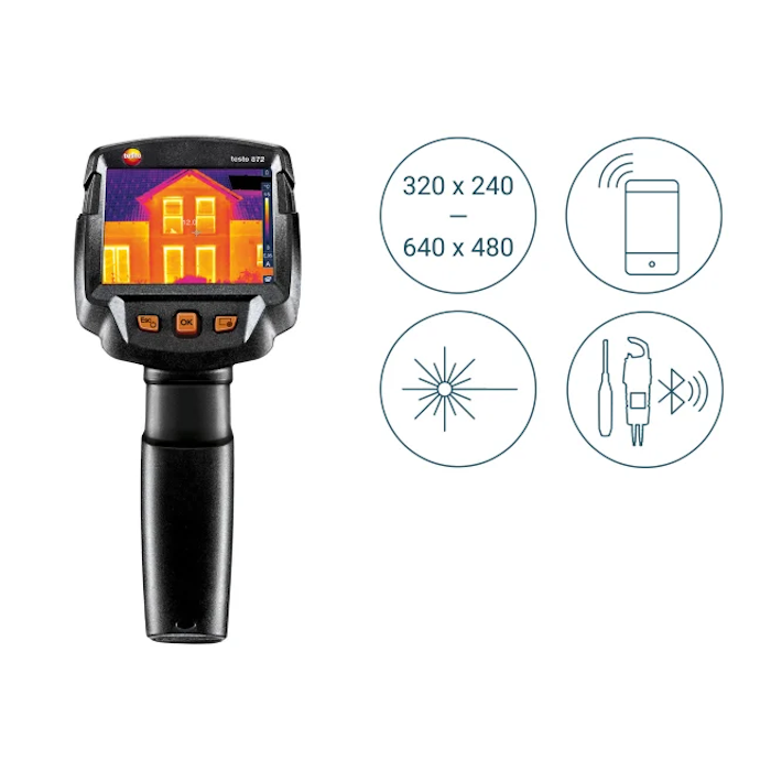 Testo 872s - Termocamera (320 x 240 pixel, app, laser)