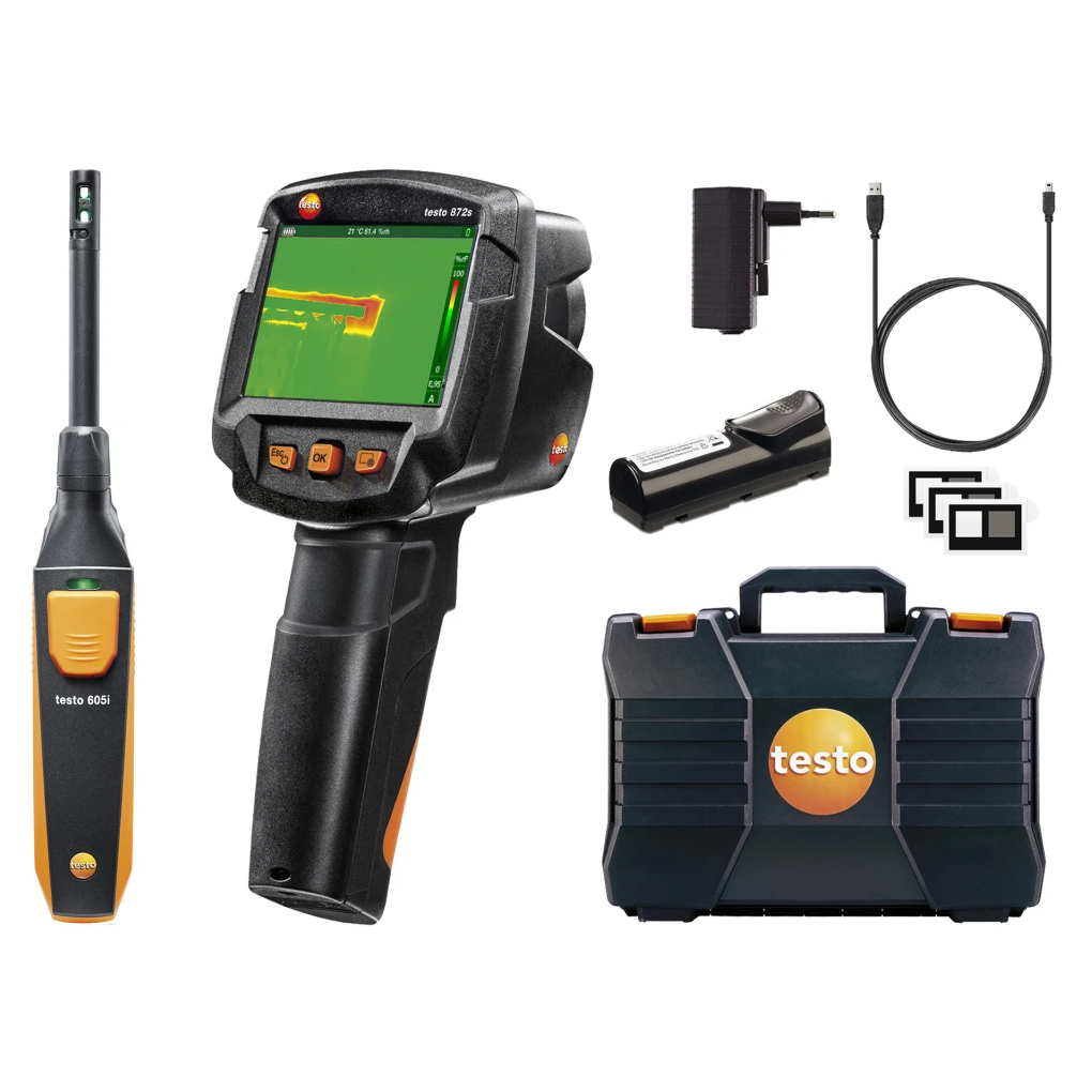 Kit Testo 872s diagnosi edilizia - Termocamera testo 872s con sonda Bluetooth testo 605i