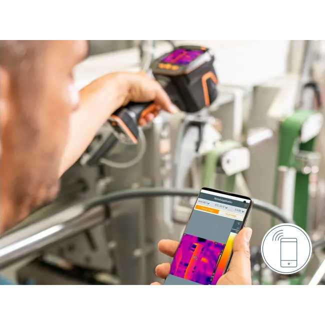 Kit testo 883-1 - Termocamera (320x240 pixel) con obiettivi 30° e 12° e accessori