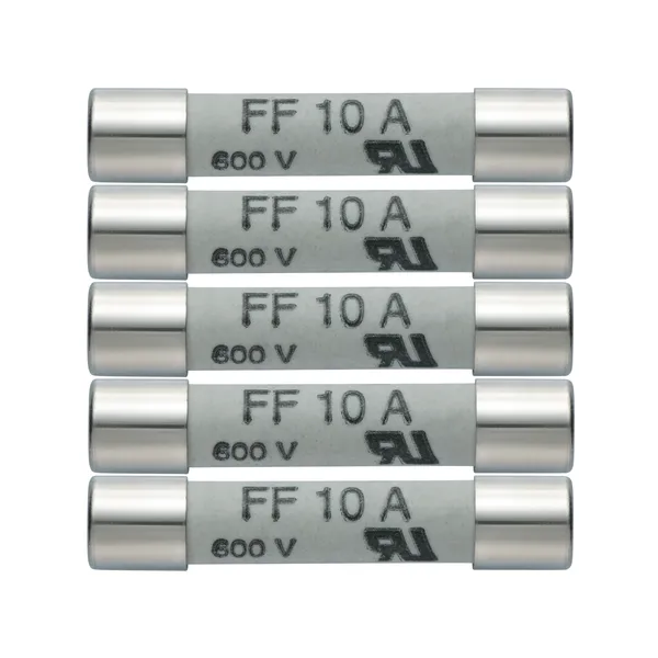Fusibili di ricambio da 10 A/600 V - 5 pz