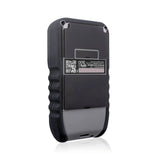 Tramex ME5, retro con elettrodi in gomma conduttiva e vano batterie